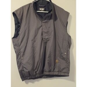 Dryjoys By Footjoy Mens Windbreaker Sz M Golf Club Vest Brown Houndstooth
